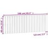 vidaXL Veggmontert hodegavl honningbrun 166x3x60 cm heltre furu