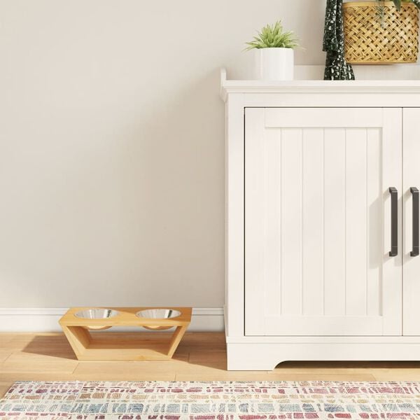 vidaXL Opph&oslash;yde hundesk&aring;ler 35,5x18x10,5 cm bambus