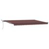 vidaXL Uttrekkbar markise Brun 500 &times; 300 cm Polyester