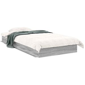 vidaXL Gulvsengramme Gr&aring; Sonoma 80 x 200 cm Konstruert tre