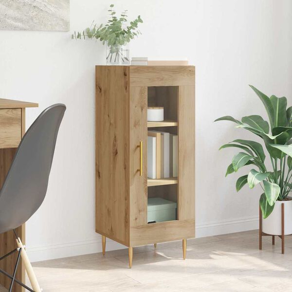 vidaXL Serviesskap artisan eik 34 x 34,5 x 90 cm Konstruert tre