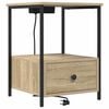vidaXL Nattbordskap Sonoma eik 42 x 41 x 56 cm Konstruert tre
