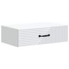 vidaXL Vegghengt Sidebord Hvit 59 x 34,5 x 17 cm Konstruert tre