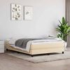 vidaXL Pocket Spring Seng Madrass Medium Cream 140x200x20 cm Stoff