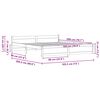 vidaXL Sengestamme Vokset Brun 205.5 x 95.5 x 51 cm Massiv furu