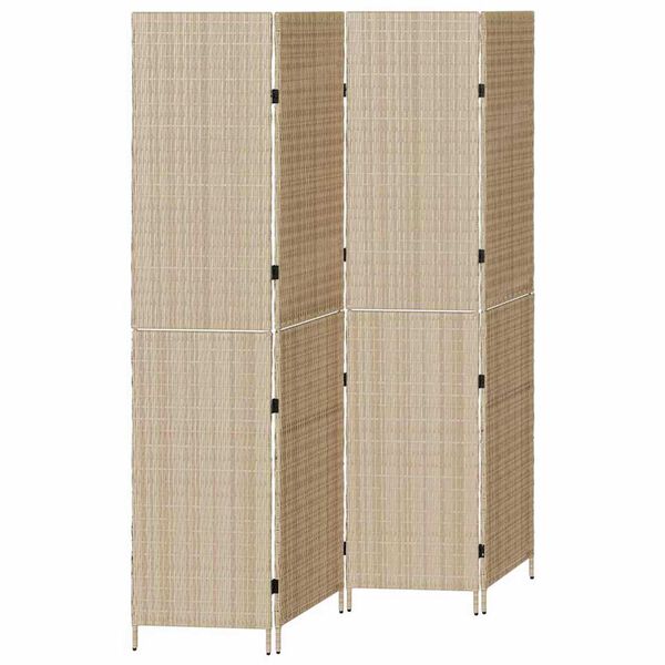 vidaXL Romdeler Beige 195 x 180 cm polyrotting