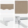 vidaXL Innvendbar Markise Beige 350 x 250 cm Polyester og aluminium