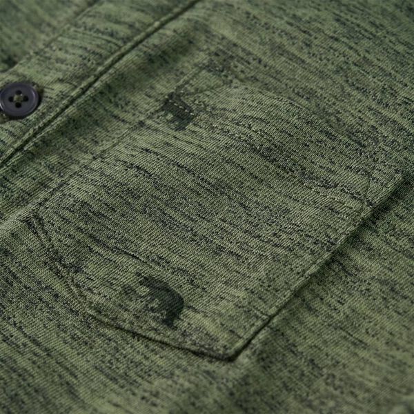 Barneskjorte kaki melert 92