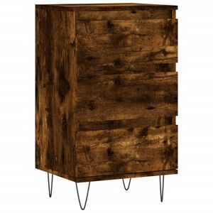 vidaXL Skjenk r&oslash;kt eik 40x35x70 cm konstruert tre