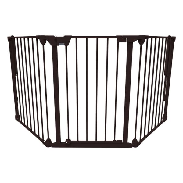 Noma 3-panels sikkerhetsgrind Modular metall svart