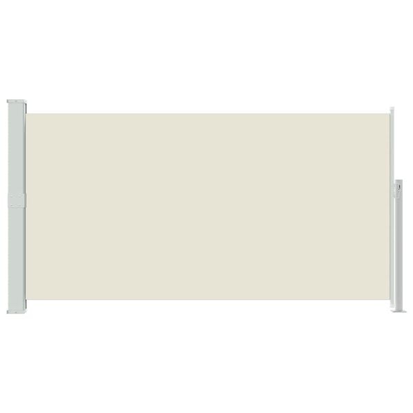 vidaXL Uttrekkbar sidemarkise 160x300 cm kremfarget
