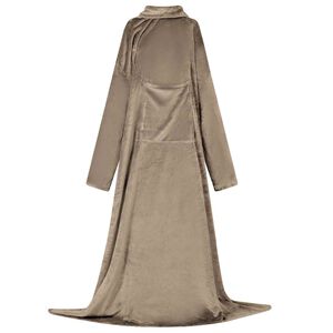 vidaXL Teppe-hettegenser Kamel Flanell