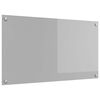 vidaXL Kj&oslash;kkenbenkplate Lysegr&aring; 90 x 50 cm herdet glass