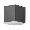 KONSTSMIDE LED-vegglampe Monza 1x6W m&oslash;rkegr&aring;