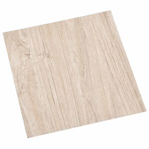 vidaXL Gulvplanker Hvit og trefarge 5,11 m&sup2; 55 stk. PVC