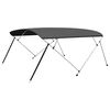 vidaXL Biminitopp 4-buet antrasitt 243x(230-244)x137 cm