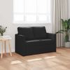 vidaXL Sammenleggbar Sofa seng Svart 112 x 60 x 55 cm PVC
