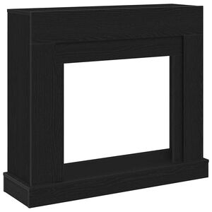 vidaXL Peisramme svart eik 100x30x87,5 cm konstruert tre