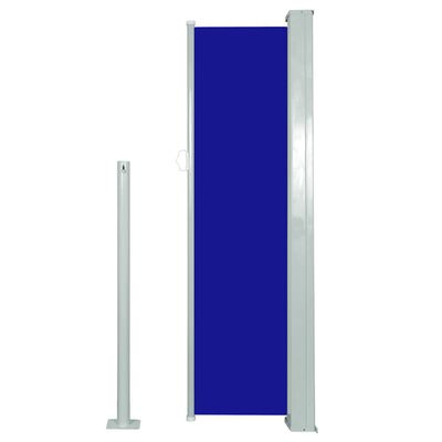 vidaXL Uttrekkbar sidemarkise 120 x 300 cm blå