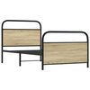 vidaXL Sengeramme uten madrass sonoma eik 107x203 cm konstruert tre