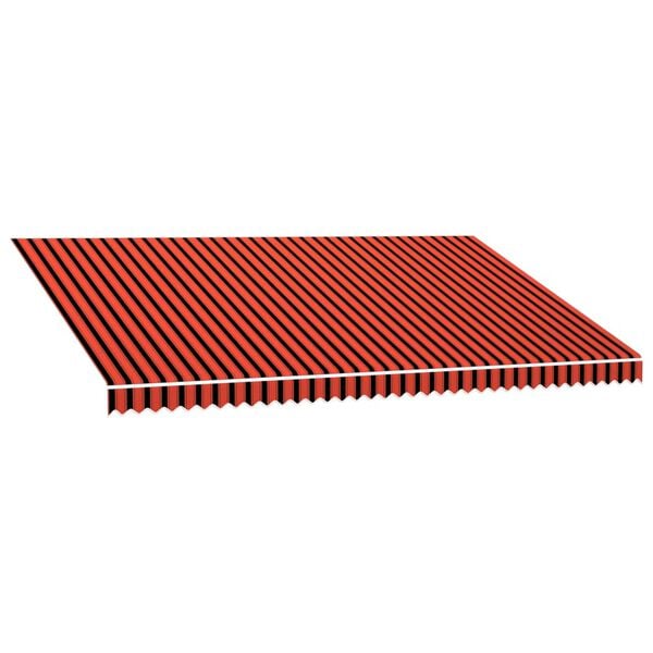 vidaXL Markiseduk oransje og brun 5x3 m