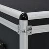 vidaXL Oppbevaringskasser 3 stk svart aluminium