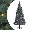 vidaXL Kunstig forbehandlet juletre med kulesett gr&oslash;nn 240 cm PET