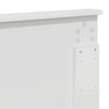 vidaXL Hodegavl Blank hvit 200 cm Konstruert tre