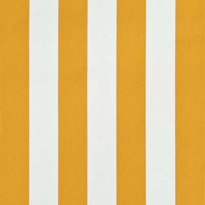 vidaXL Uttrekkbar markise 300x150 cm gul og hvit