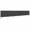 vidaXL Vindskjerm 5 paneler stoff 600x160 cm antrasitt