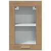 vidaXL Hengende skap glass "Lyon" artisan eik 40x31x60 cm