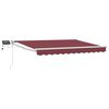 vidaXL Manuell utvidbar markise med LED-lamper 3 x 2 m