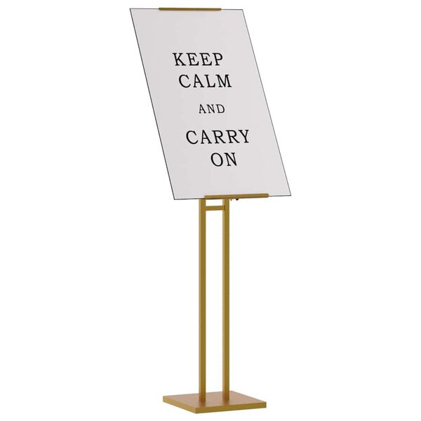 vidaXL Messe Utstillinger 2 pcs Gull 26,5 x 26,5 x 150 cm St&aring;l