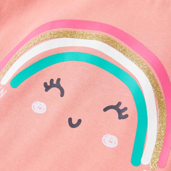 T-skjorte for barn lysekorall 140