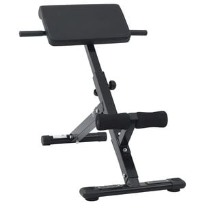 vidaXL Hyperextension benk Svart 100,5 x 70 x 78 cm Pulverlakkert st&aring;l