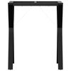 vidaXL Ben for spisebord Y-ramme 60x40x73 cm stål