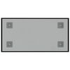 vidaXL Veggmontert magnettavle svart 40x20 cm herdet glass