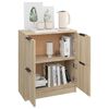 vidaXL Skjenk sonoma eik 60x30x70 cm konstruert tre