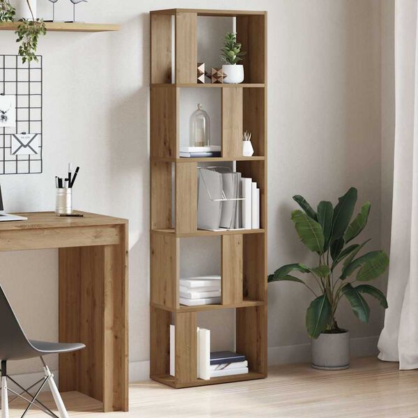 vidaXL Bokhylle artisan eik 45x24x159 cm konstruert tre