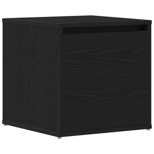 vidaXL Kommode med skuff Svart Eik 40,5 x 40 x 40 cm Konstruert tre