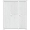 vidaXL Garderobe BODO hvit 146x53,5x173 cm heltre furu