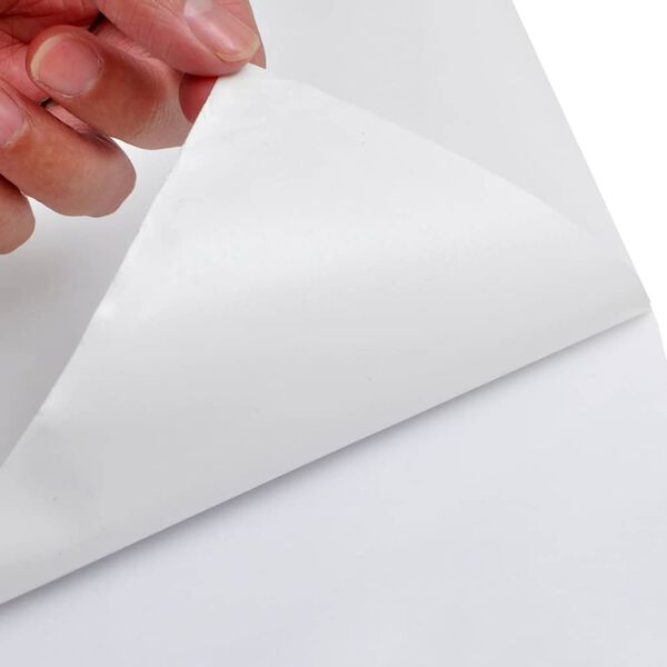 vidaXL Bilfolie matt hvit 100x150 cm