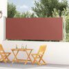 vidaXL Uttrekkbar sidemarkise 117x600 cm brun
