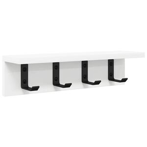 vidaXL Vegghengt kleshenger Veggmontert Hvit 40 x 10,5 x 10,5 cm