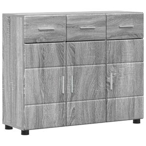 vidaXL Serviesskap FLORIN 88,5 x 30,5 x 73 cm Gr&aring; Sonoma
