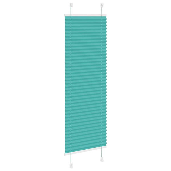 vidaXL plisségardin Bensin Grønn 45x150 cm Stoff Bredde 44,4 cm