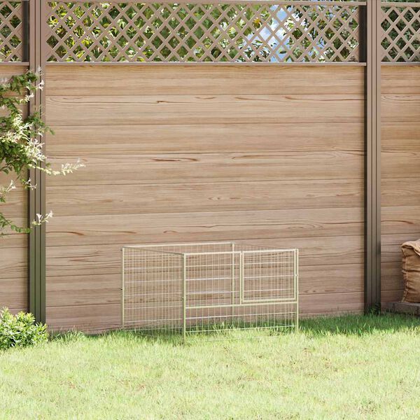 vidaXL Hundebur s&oslash;lv 100x100x70 cm st&aring;l