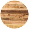vidaXL Bordplate &Oslash; 70x1,5 cm rund grovt heltre mango
