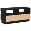 vidaXL TV-skap Svart Eik 80 x 35 x 40 cm Konstruert tre
