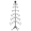 vidaXL Juletre til dekorasjon metall svart 180 cm